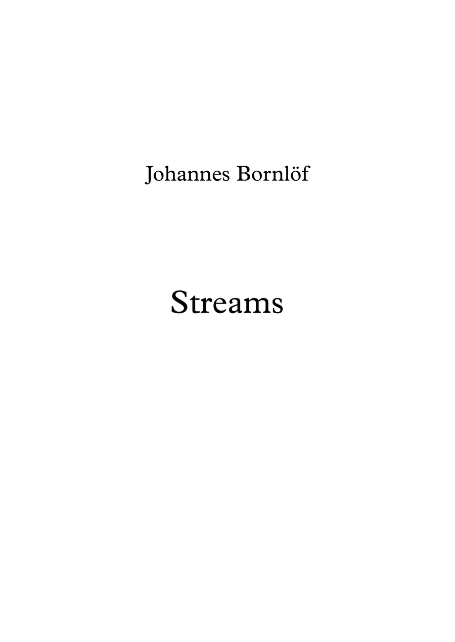Streams - Johannes Bornlof Piano Solo scores gallery preview page 1