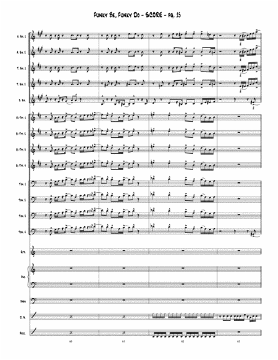 Funky Be, Funky Do Jazz Ensemble scores gallery preview page 16