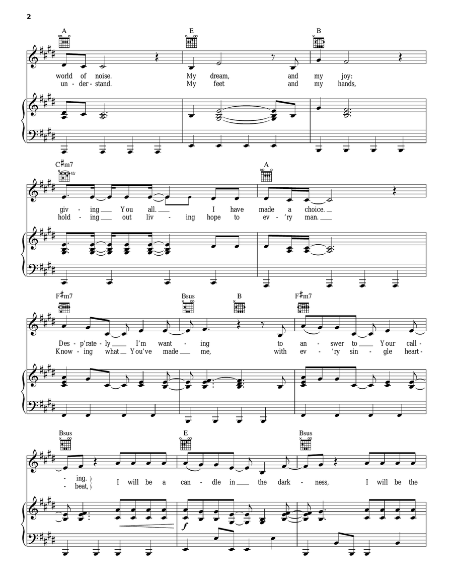 I Will Be I Will Be Acoustic Guitar scores gallery preview page 2