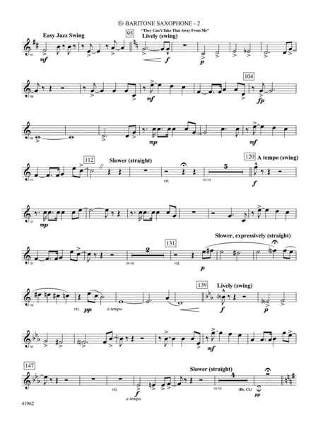A Gershwin Tribute to Love: E-flat Baritone Saxophone