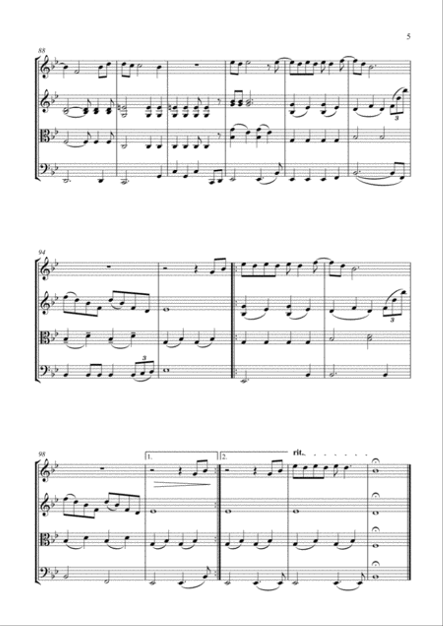 Rocket Man (I Think It's Gonna Be A Long Long Time) String Quartet scores gallery preview page 6