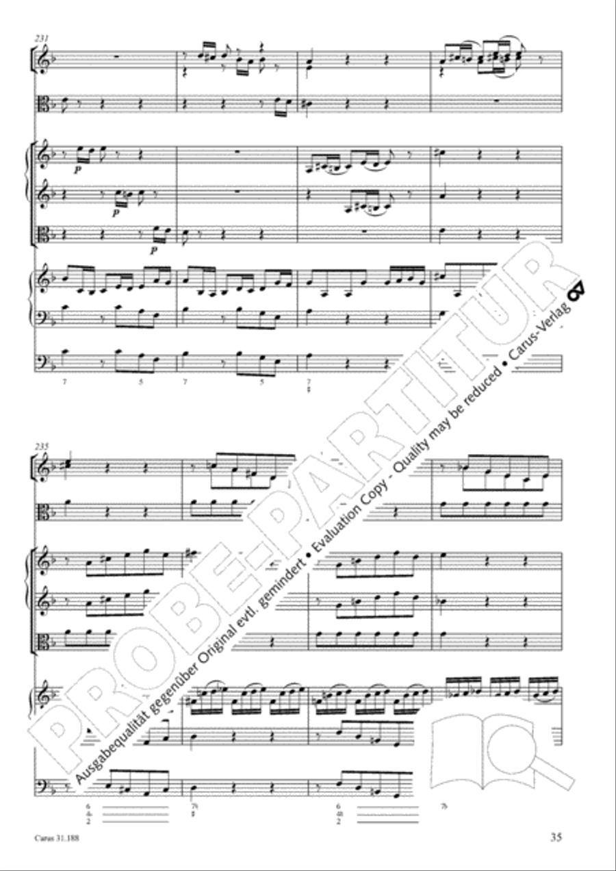 I have placed all my confidence (Ich habe meine Zuversicht) 4-Part scores gallery preview page 36