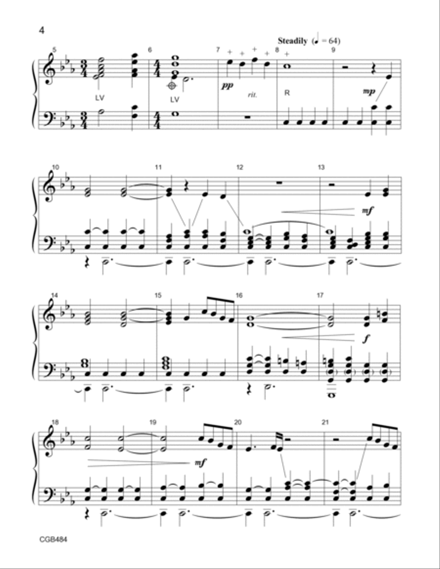 Walking with Jesus Walking with Jesus Handbell Choir scores gallery preview page 3