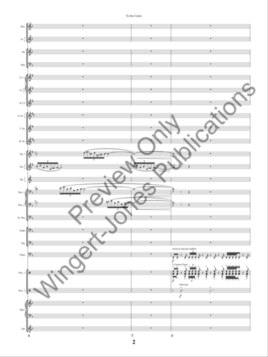 To The Colors Concert Band scores gallery preview page 5