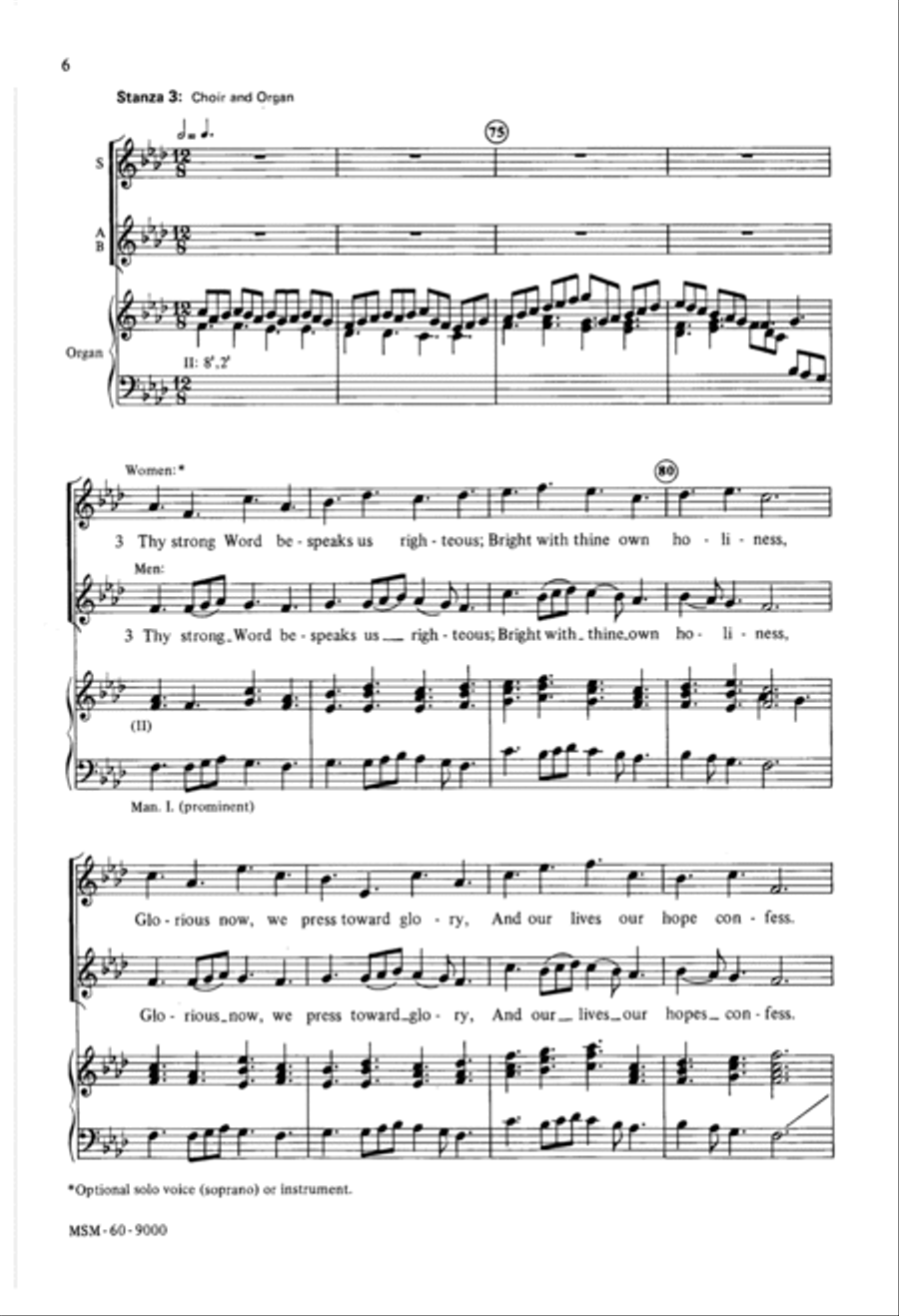 Thy Strong Word Thy Strong Word 3-Part scores gallery preview page 5