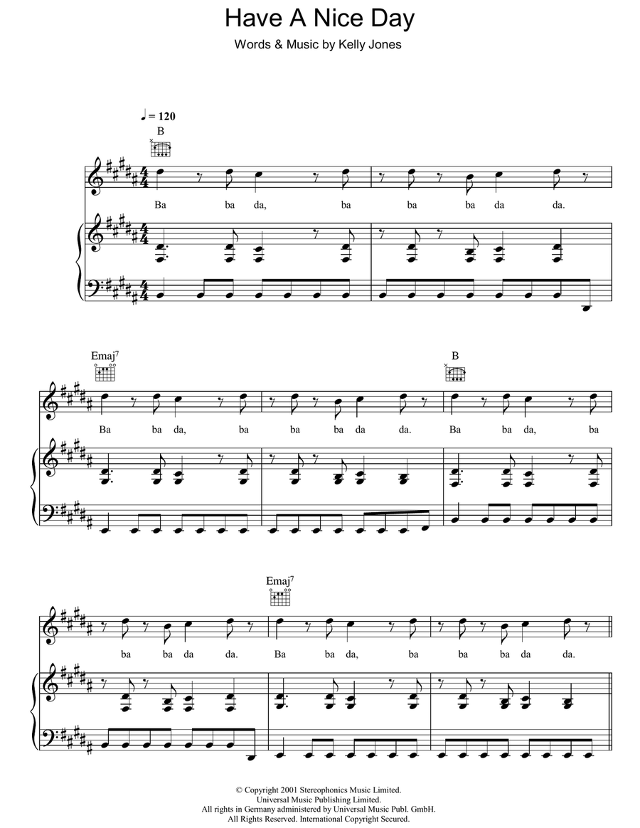 Have A Nice Day Acoustic Guitar scores gallery preview page 1