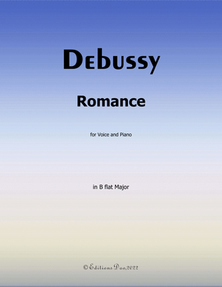 Romance, by Debussy, in B flat Major