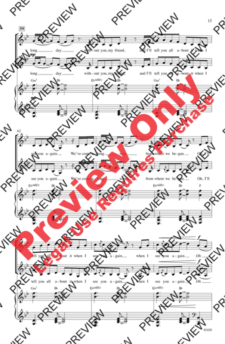 See You Again See You Again Women's Choir scores gallery preview page 15