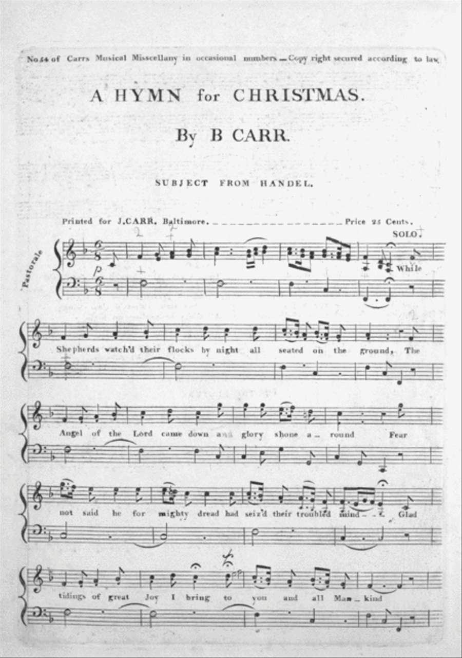 A Hymn for Christmas Flute scores gallery preview page 1