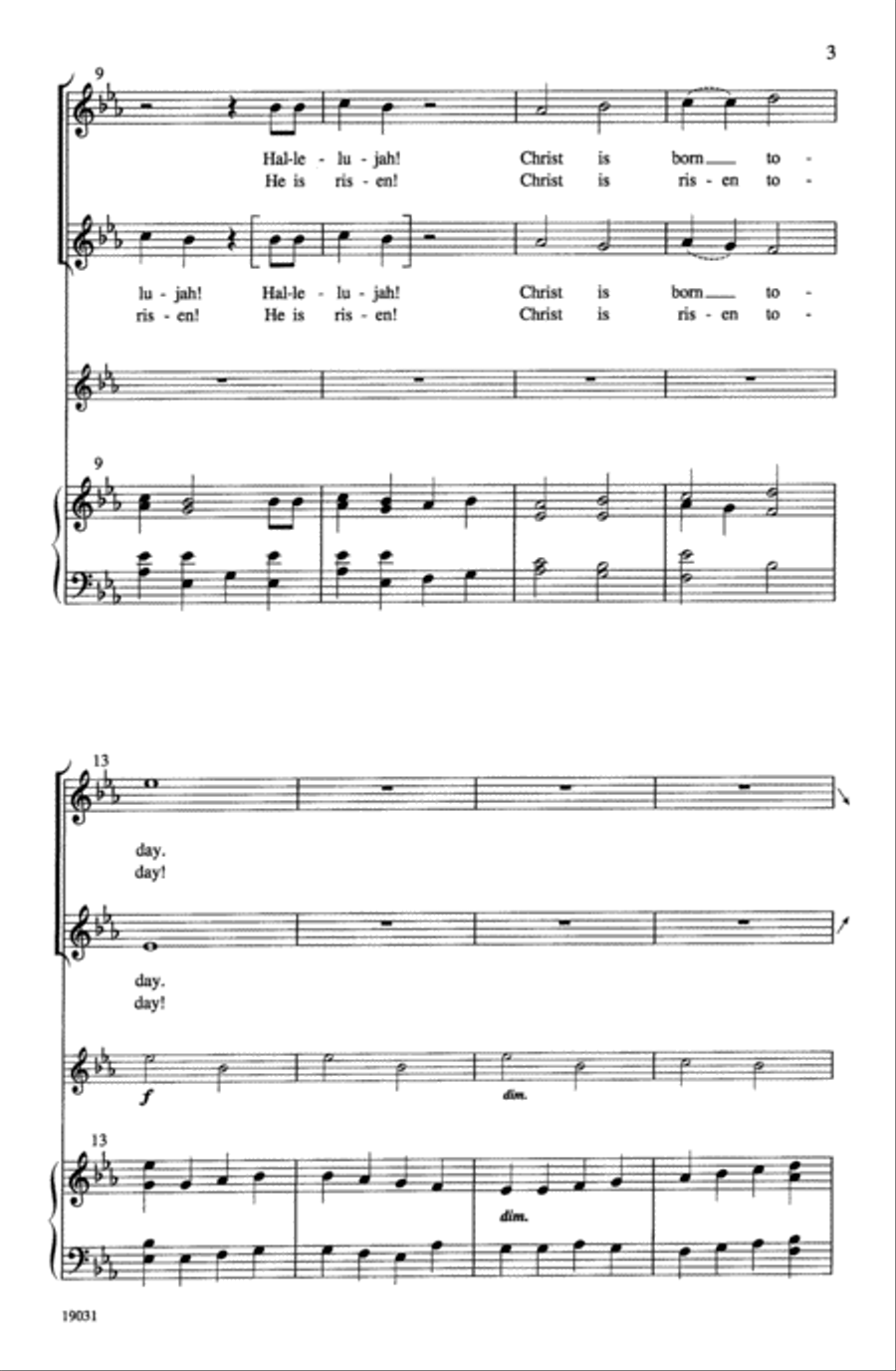 Hallelujah! Unison Choir scores gallery preview page 14