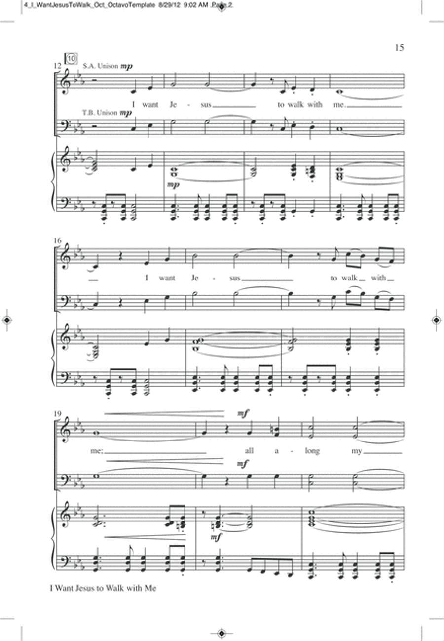 I Am the Lord of the Dance 4-Part scores gallery preview page 19