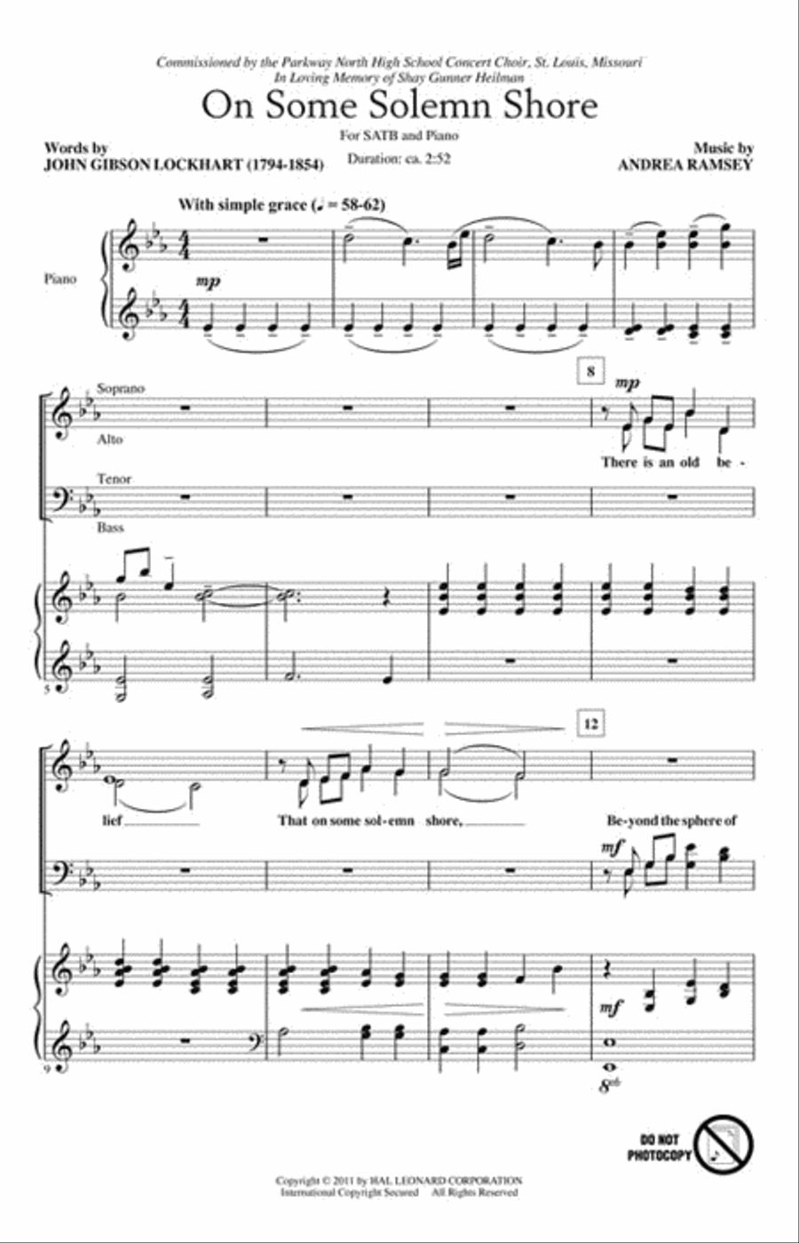 On Some Solemn Shore On Some Solemn Shore 4-Part scores gallery preview page 2