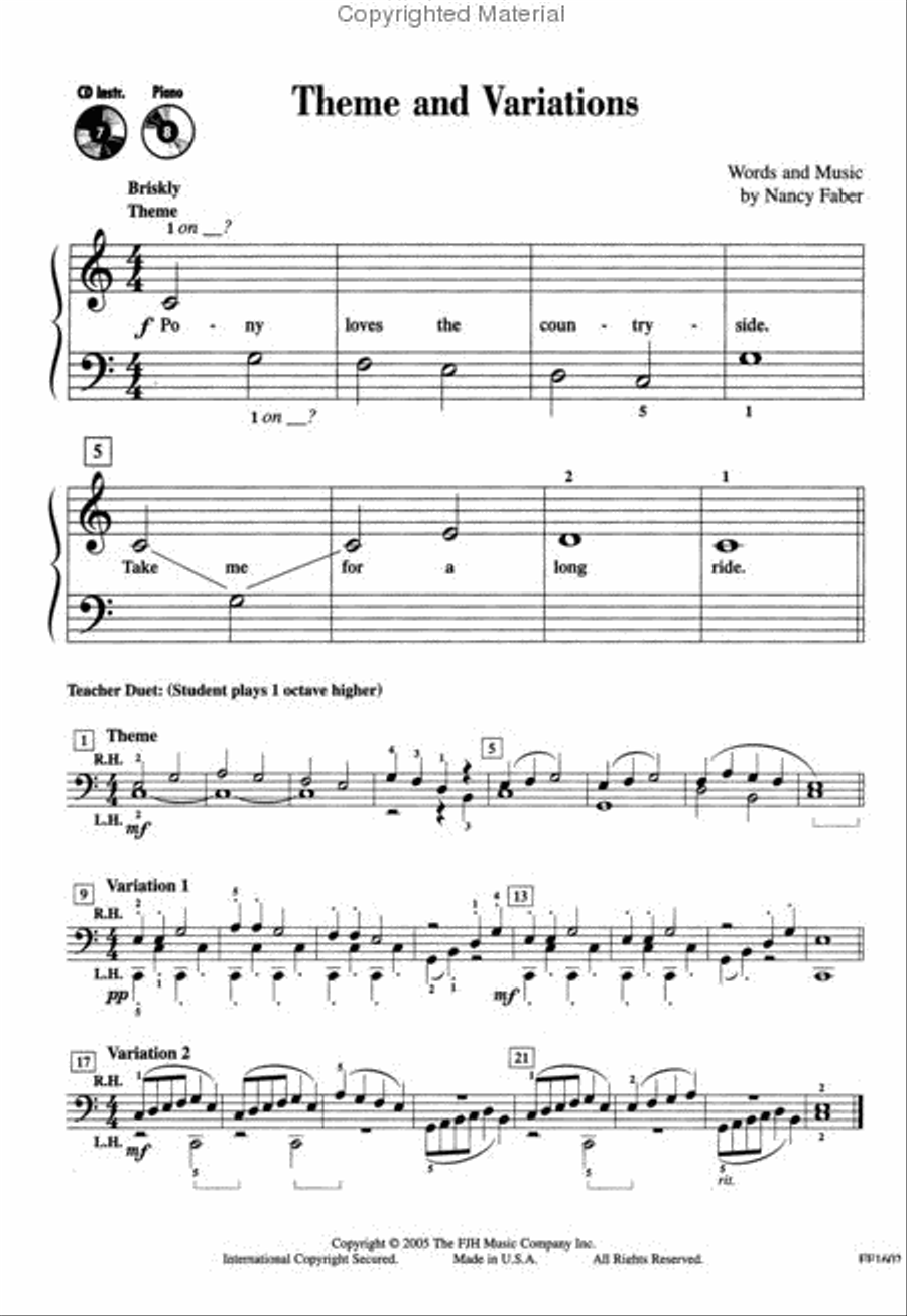 Primer Level – Gold Star Performance Piano Method scores gallery preview page 3