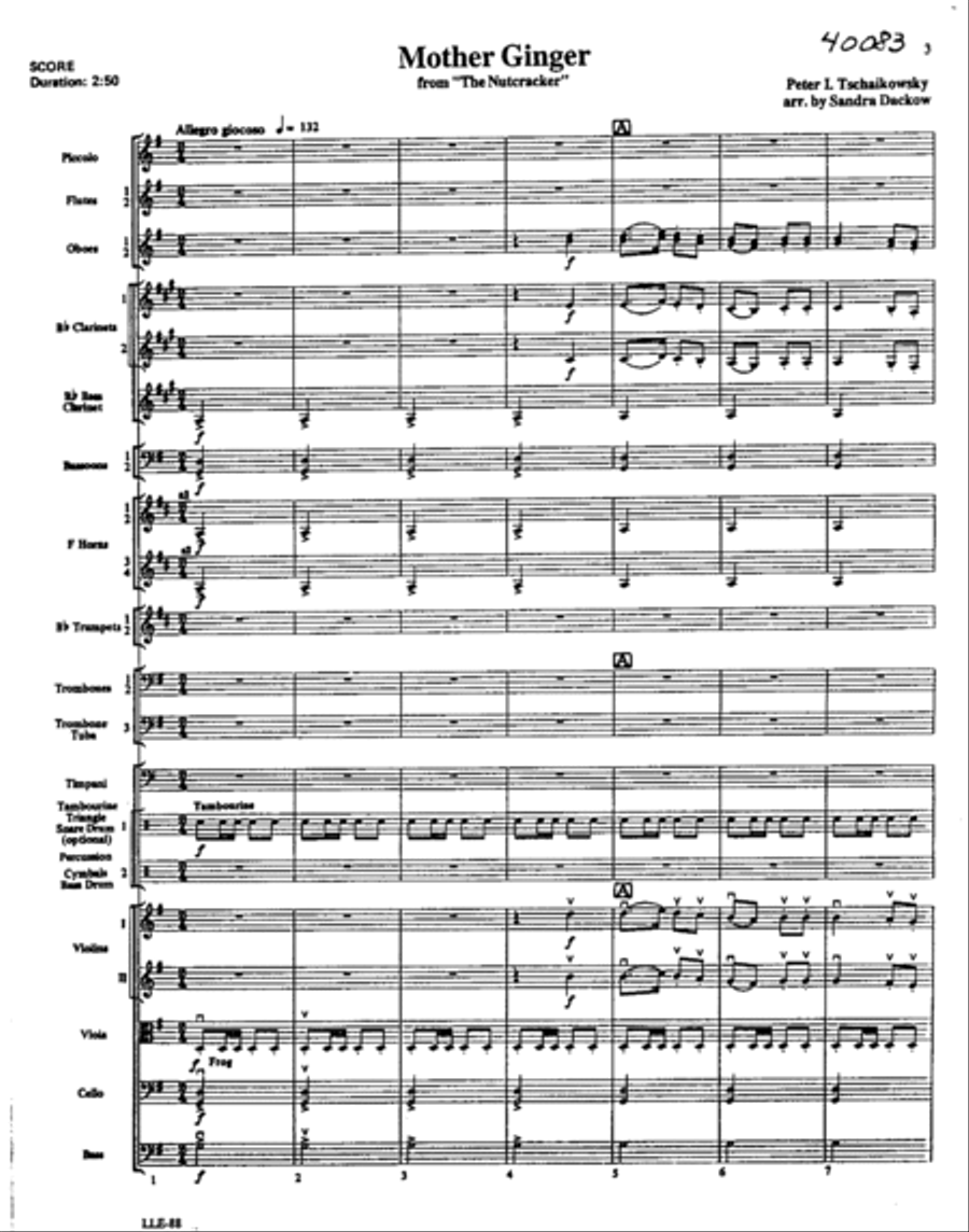 The Nutcracker Ballet: Mother Ginger Orchestra scores gallery preview page 2