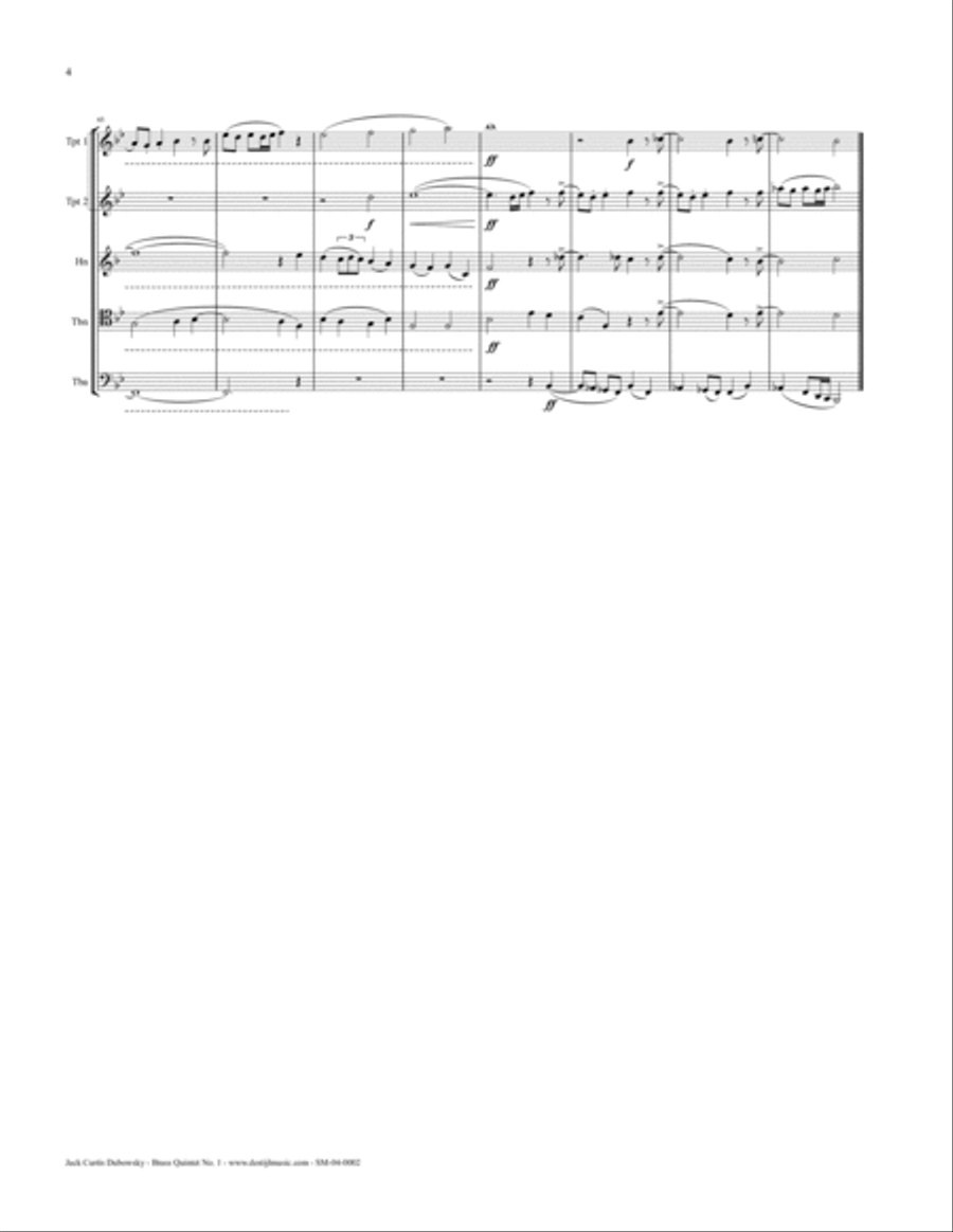Brass Quintet No.1 Brass Quintet scores gallery preview page 6