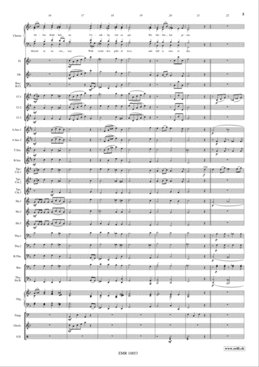 Nun danket alle Gott 4-Part scores gallery preview page 6