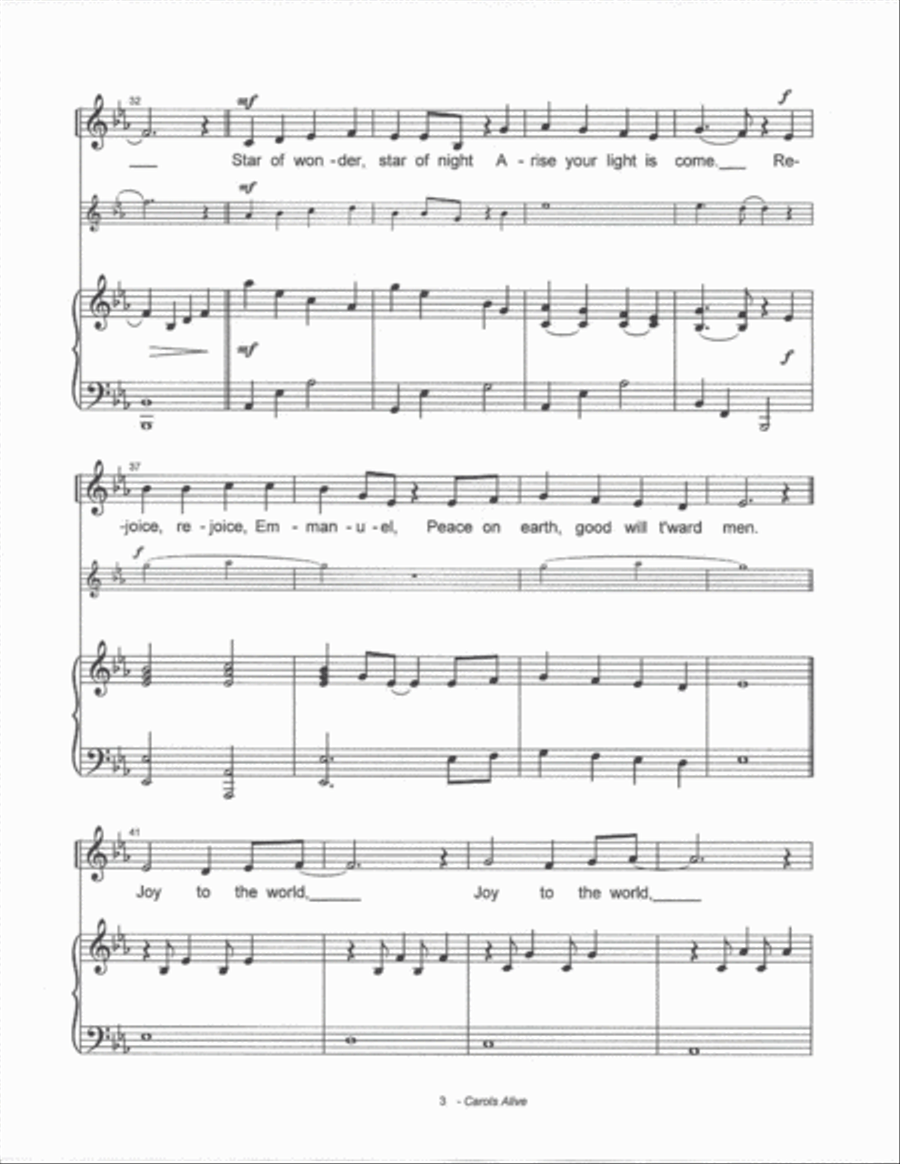Carols Alive Carols Alive Choir scores gallery preview page 3