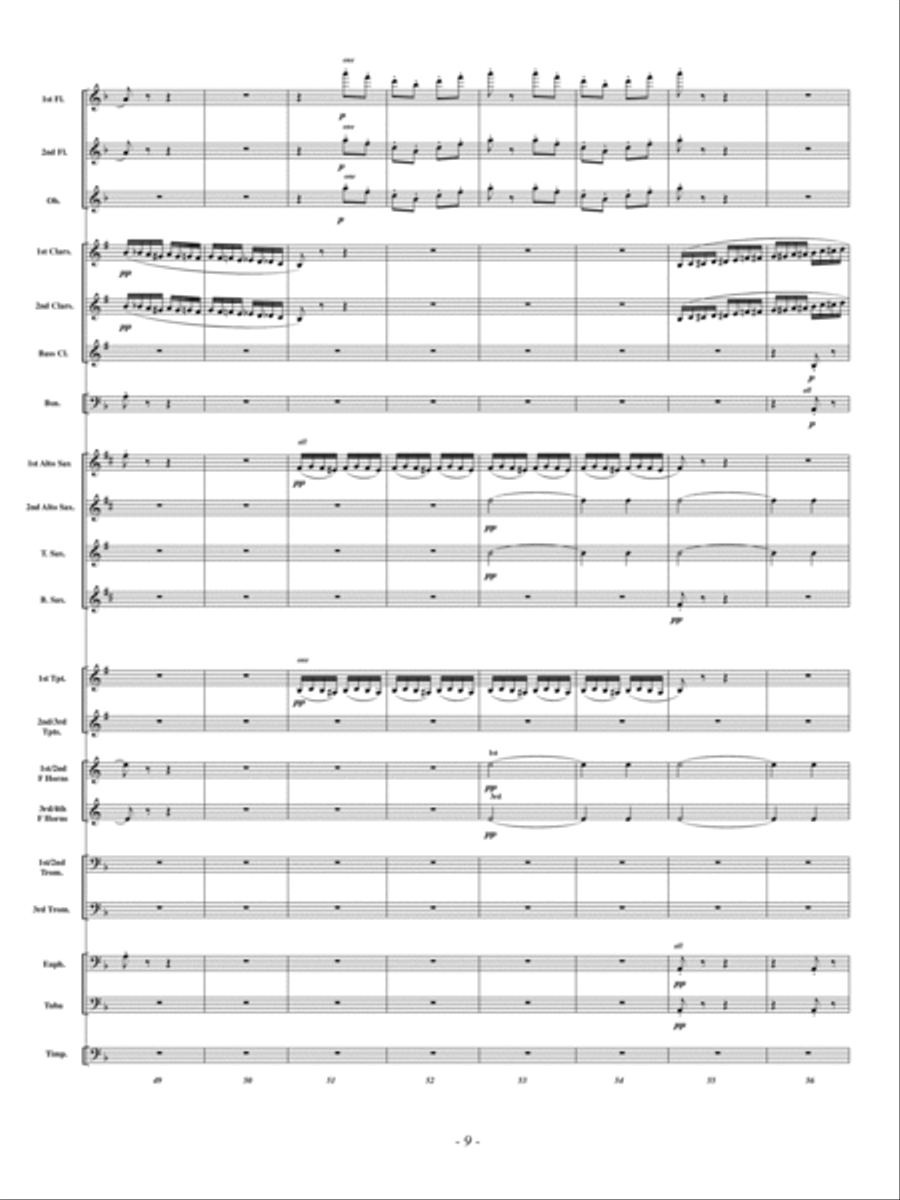 The Flight of the Bumble Bee Concert Band scores gallery preview page 8