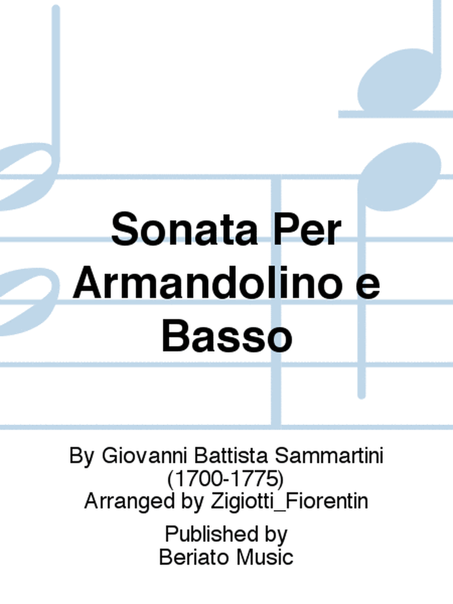 Sonata Per Armandolino e Basso