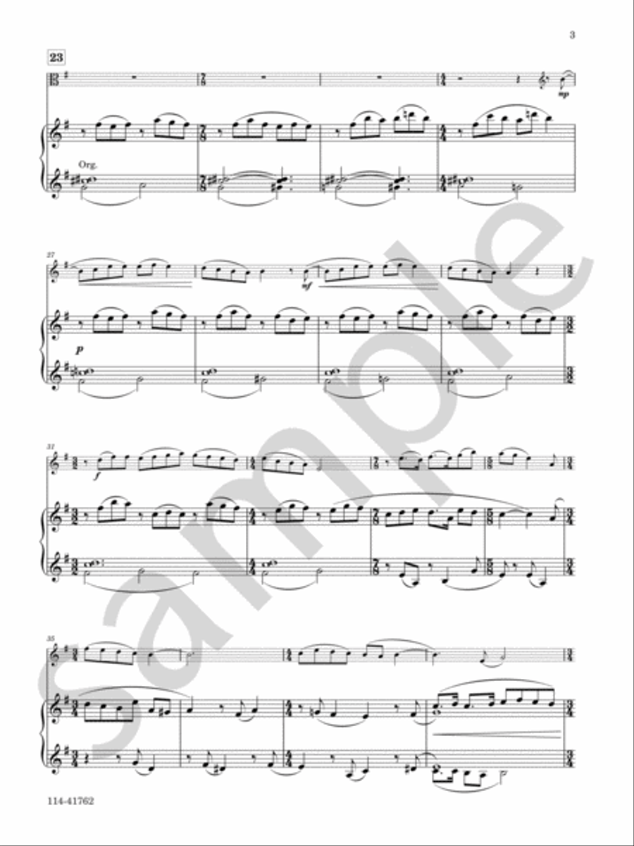 Three Meditations Chamber Music scores gallery preview page 4
