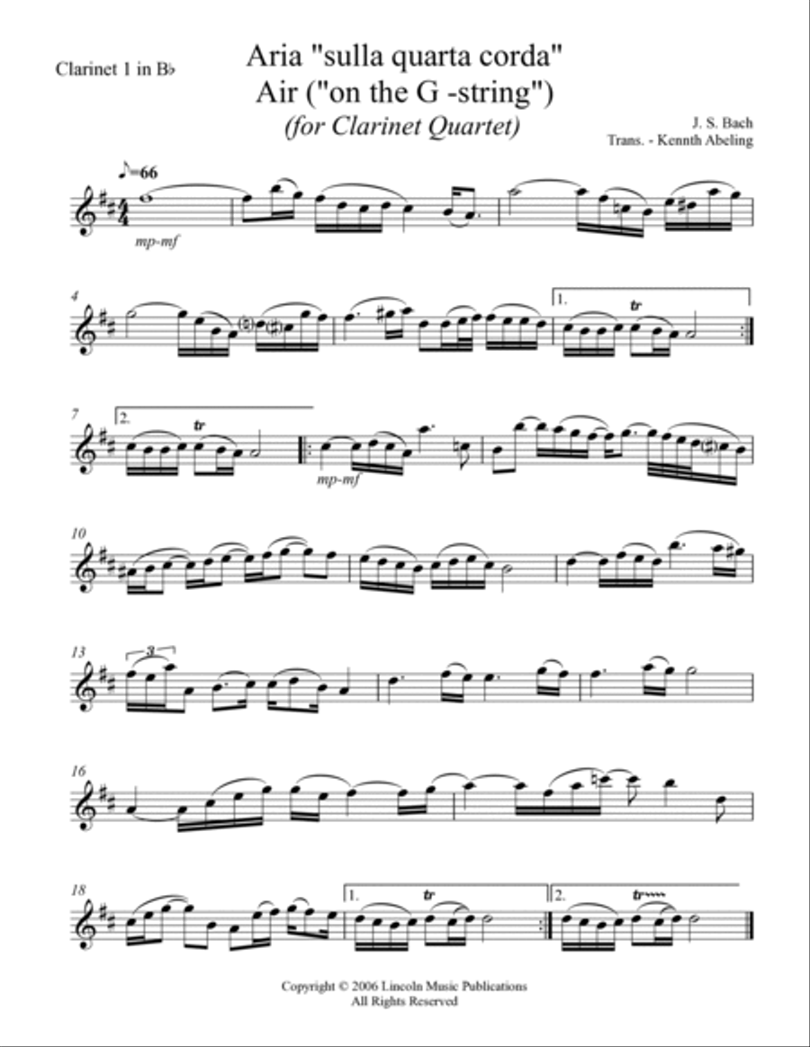 Bach - Aria 