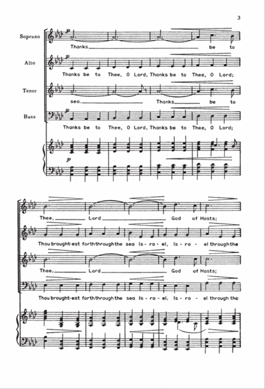 Thanks Be To Thee 4-Part scores gallery preview page 2
