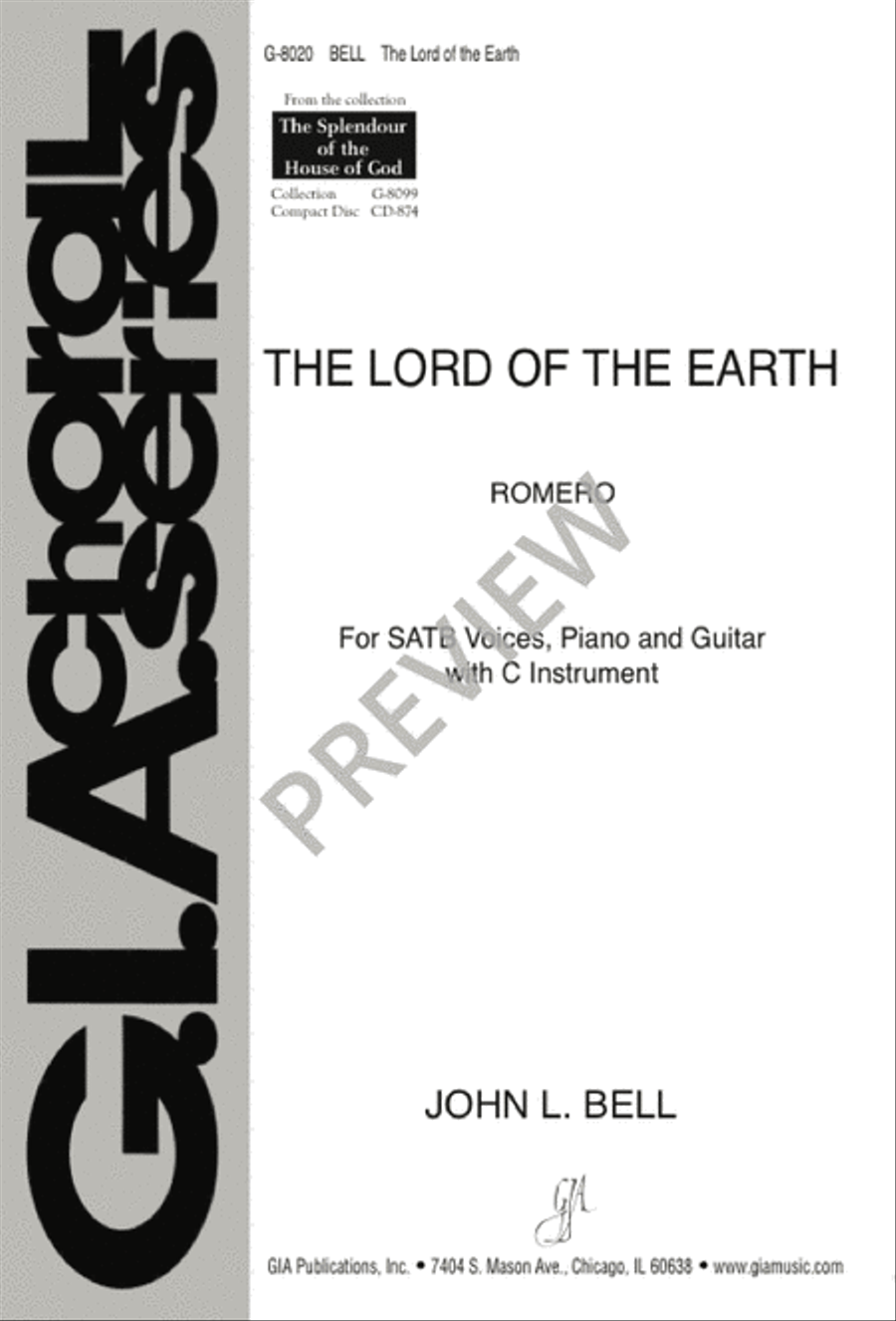 The Lord of the Earth 4-Part scores gallery preview page 1