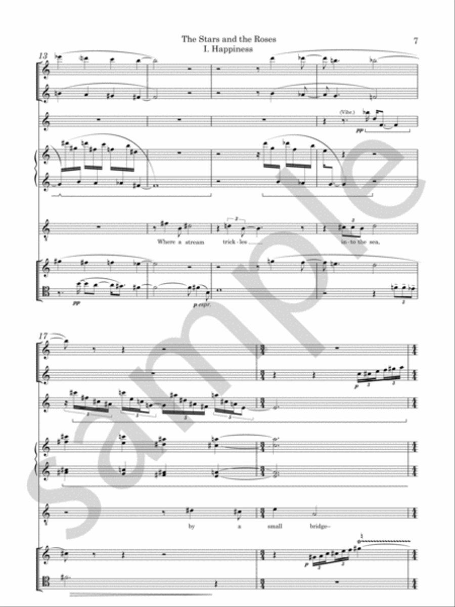 The Stars and the Roses Chamber Music scores gallery preview page 5