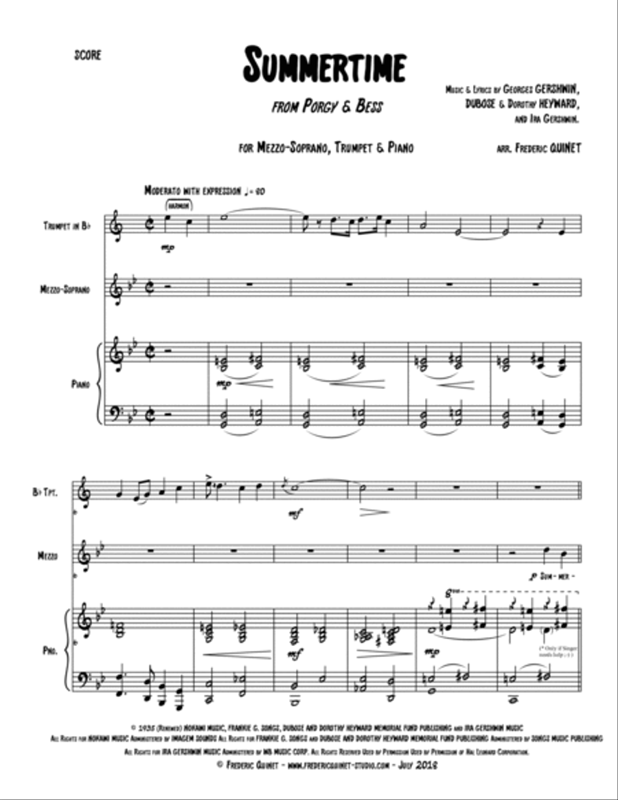 Summertime Small Ensemble scores gallery preview page 3