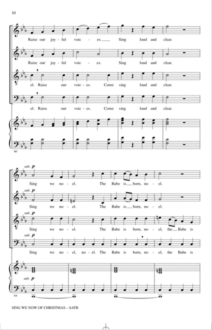 Sing We Now Of Christmas ("Noel Nouvelet") (arr. Audrey Snyder)