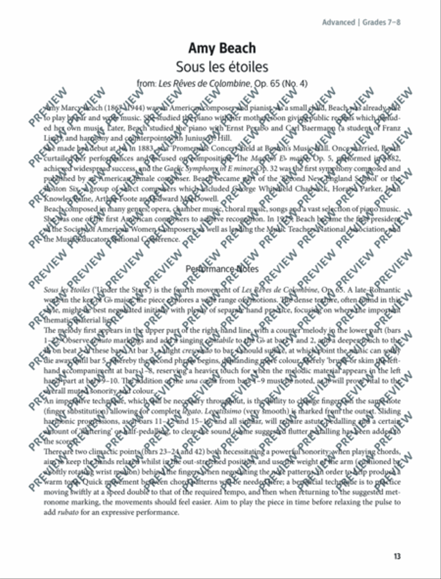 Women Composers Piano Solo scores gallery preview page 14