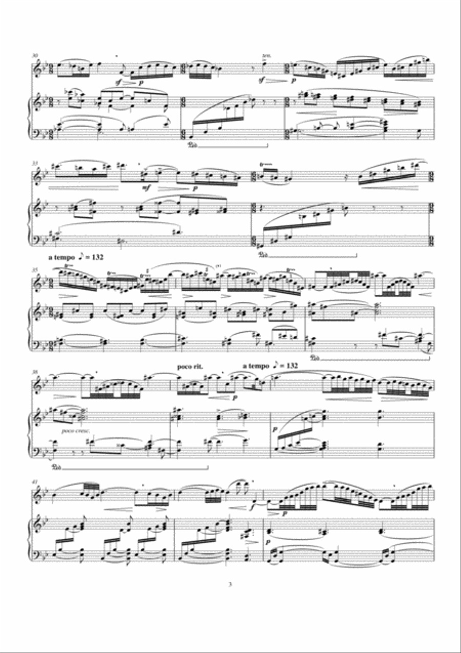 Andante Pastoral Flute Solo scores gallery preview page 3