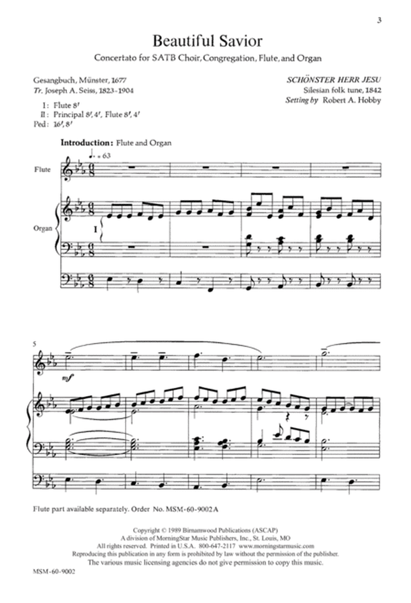Beautiful Savior (Downloadable Choral Score)