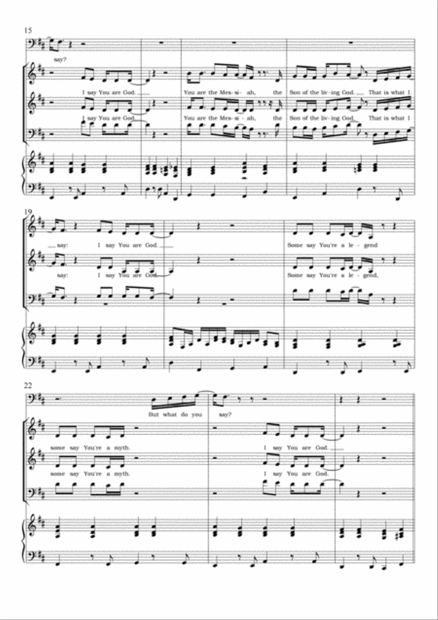 Saint Peter's Declaration 4-Part scores gallery preview page 2