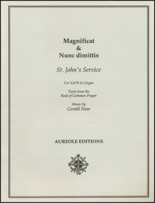 Book cover for Magnificat & Nunc Dimittis (St. John's Service)