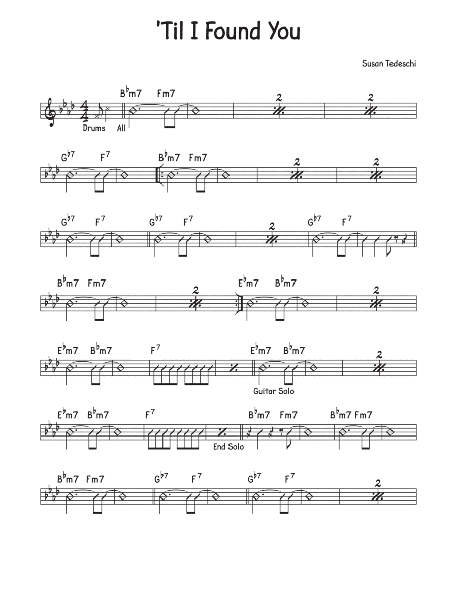 'til I Found You Piano scores gallery preview page 1