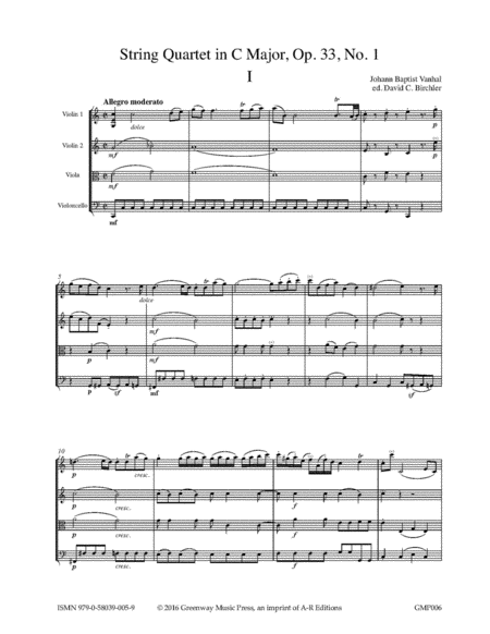 String Quartet in C Major, Op. 33, No. 1