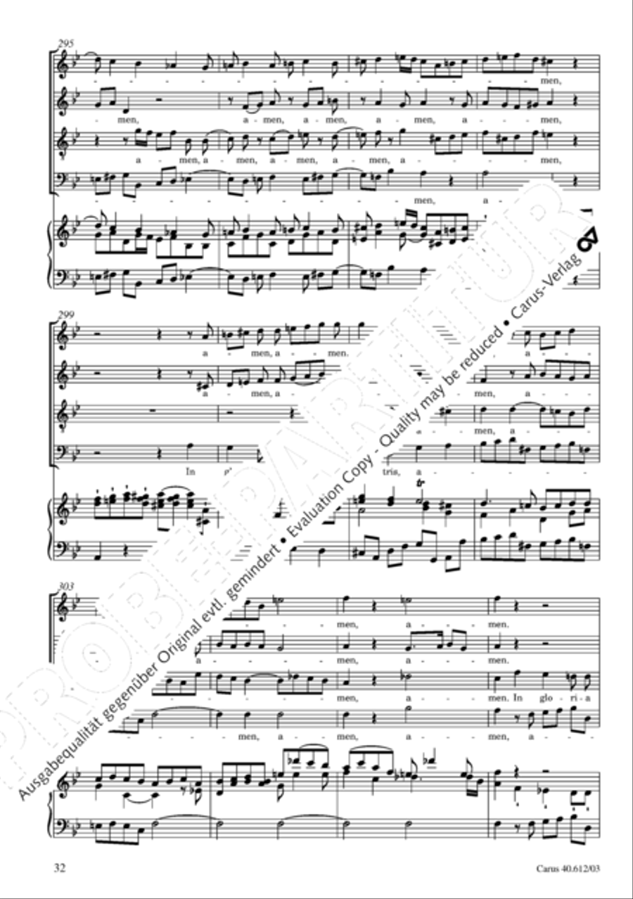 Harmoniemesse in B 4-Part scores gallery preview page 33