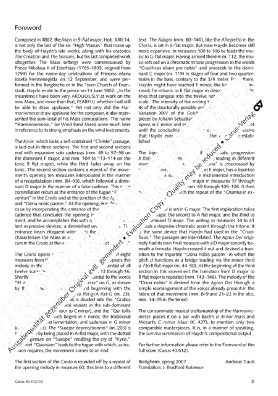 Harmoniemesse in B 4-Part scores gallery preview page 4