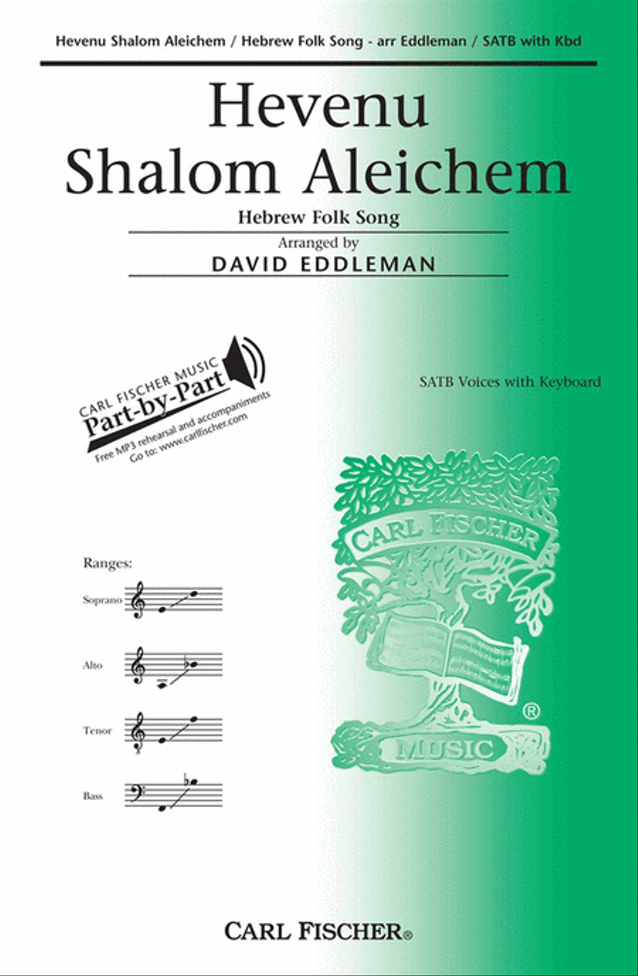 Hevenu Shalom Aleichem 4-Part scores gallery preview page 1