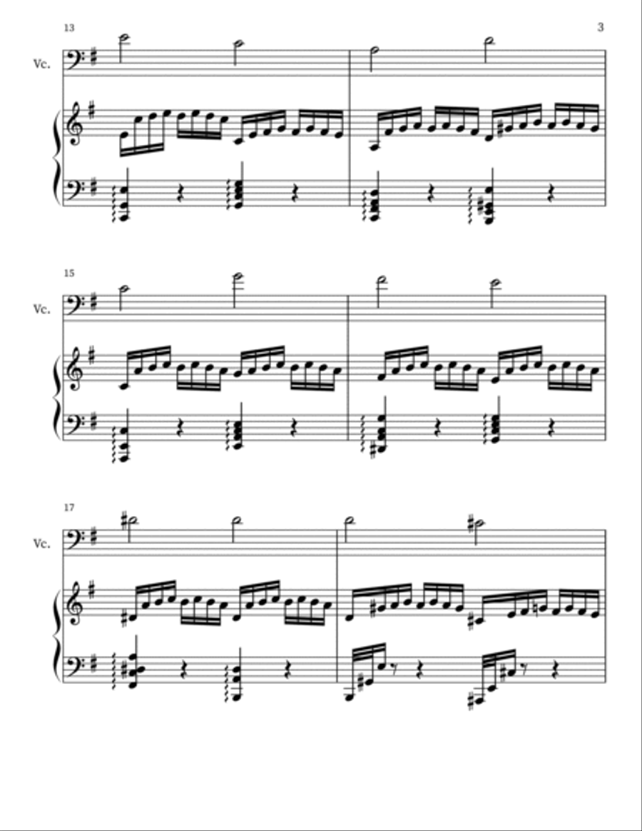 Prelude BWV855a String Duet scores gallery preview page 3