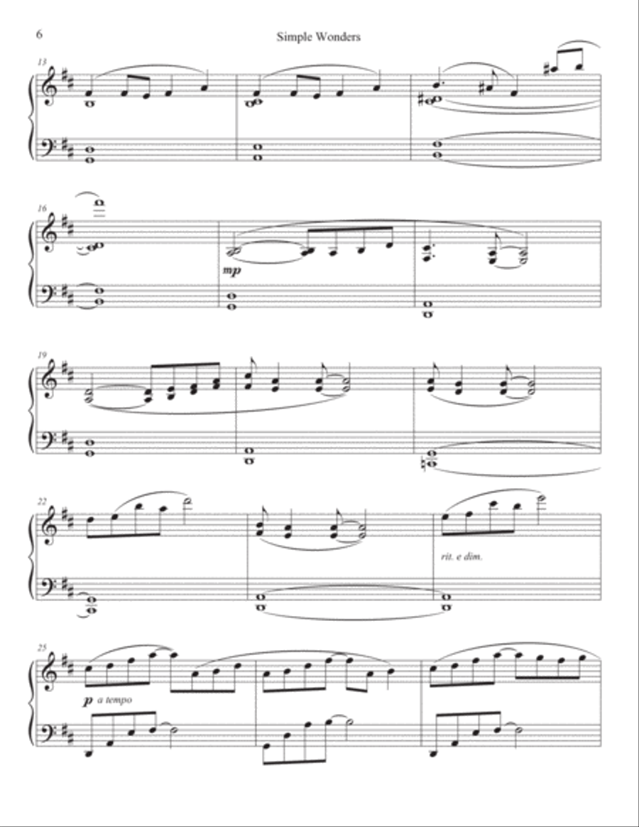 Last Dreams of Summer Piano Book Piano Solo scores gallery preview page 6
