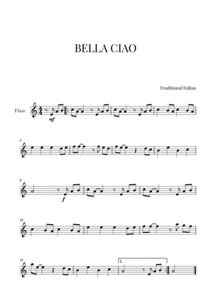Book cover for Bella Ciao (for Flute)