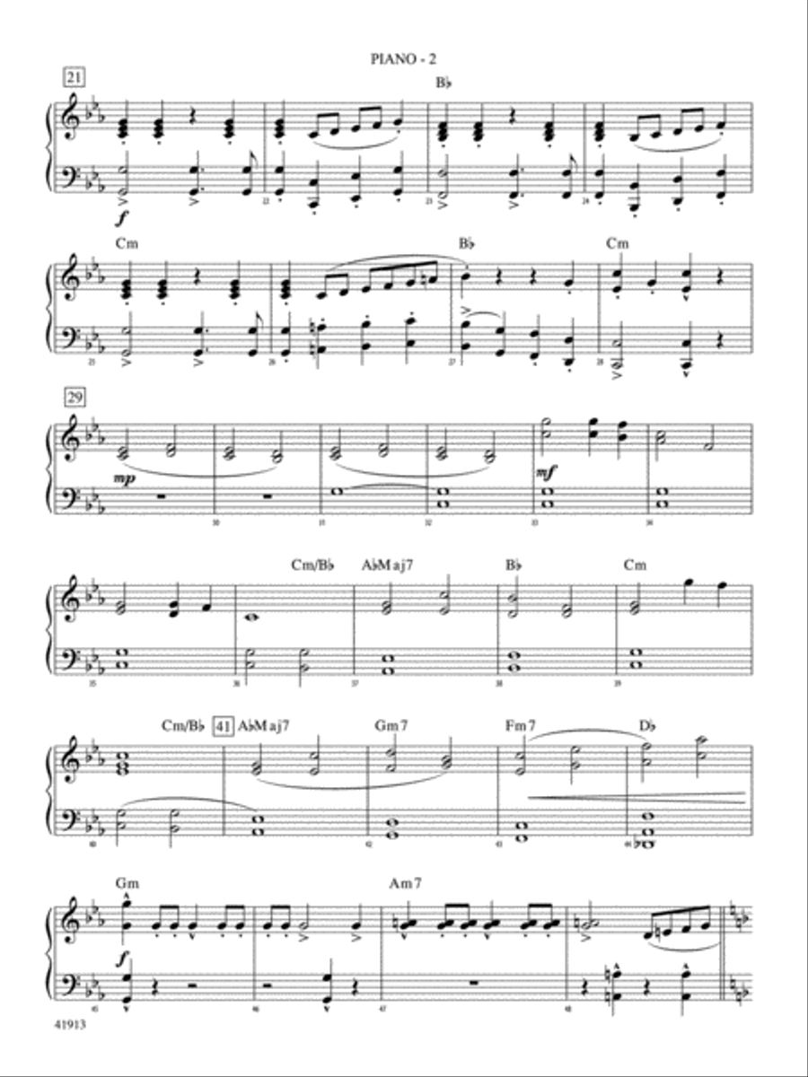 Variants on a Sea Shanty: Piano Accompaniment Concert Band scores gallery preview page 2
