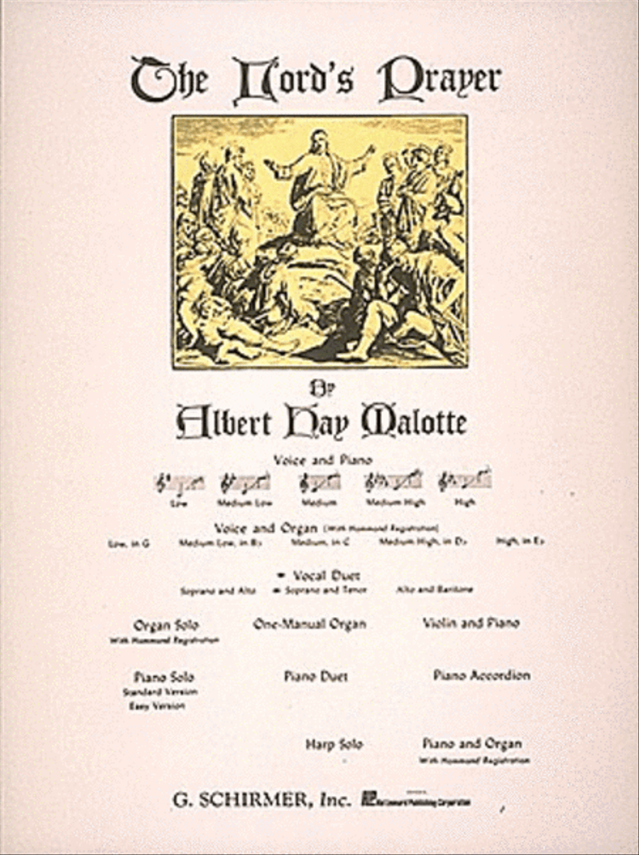 The Lord's Prayer The Lord's Prayer Piano scores gallery preview page 1