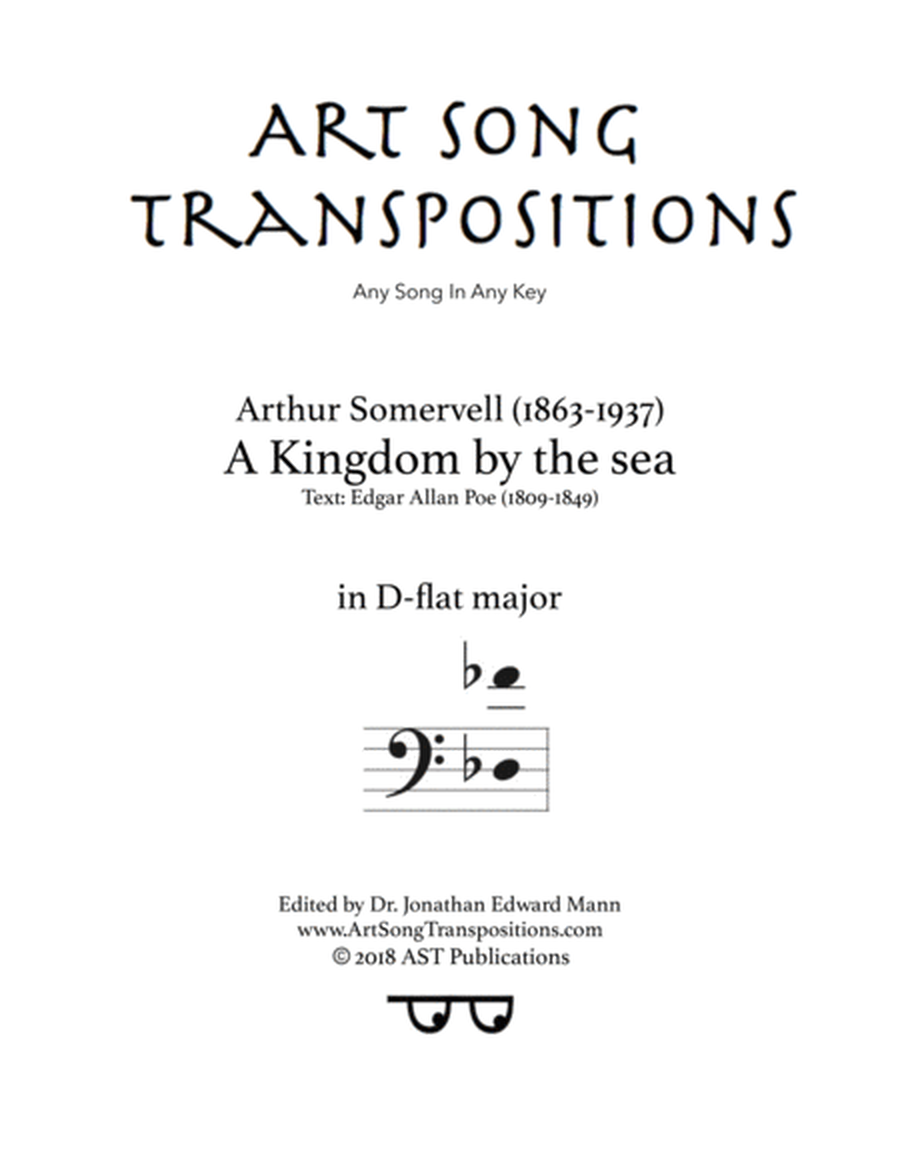 SOMERVELL: A Kingdom by the sea (transposed to D-flat major, bass clef)