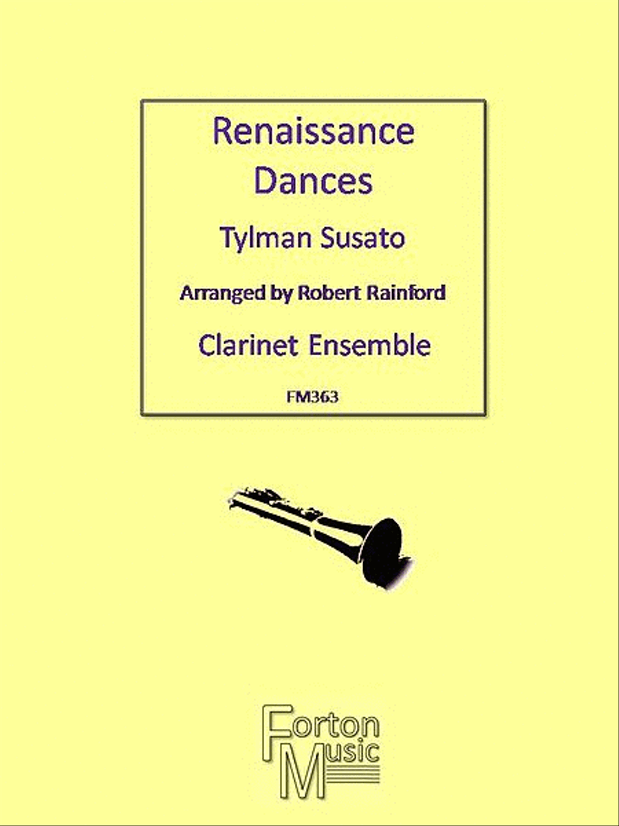 Renaissance Dances B-Flat Clarinet scores gallery preview page 1