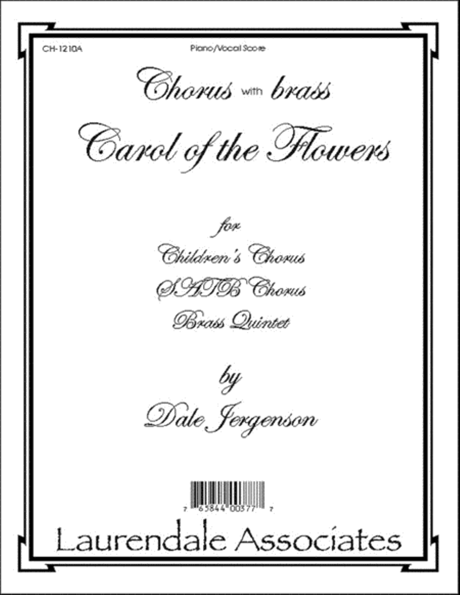Carol of the Flowers 4-Part scores gallery preview page 1