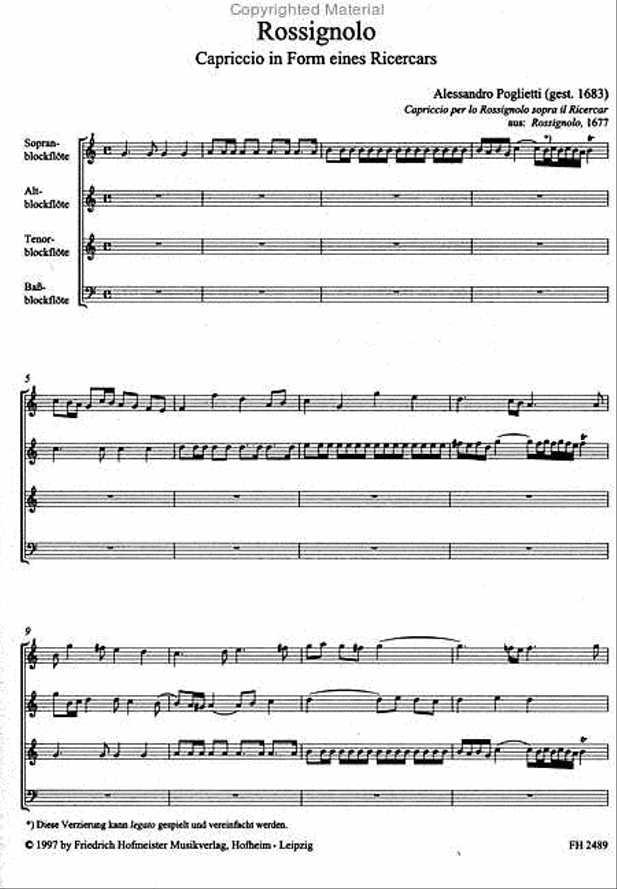 Vogelstimmen: Rossignolo Bass Recorder scores gallery preview page 2