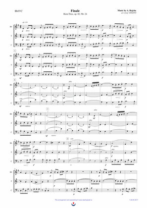 Horn Trios, Nb. 24 - FINALE